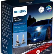 Philips X-treme Ultinon HB3/HB4 LED +200% mere lys (2 stk.) Philips X-Treme Ultinon LED +200% / +250%