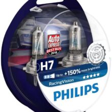 Philips Racing Vision H7 pærer +150% mere lys ( 2 stk) Philips Racing Vision +150%