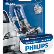 Philips White Vision HB3 pære med Xenon Effekt & +60% mere lys (1 stk) Philips White Vision +60% mere lys