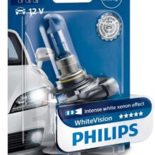 Philips White Vision HB4 pære med Xenon effekt & +60% mere lys (1 stk) Philips White Vision +60% mere lys