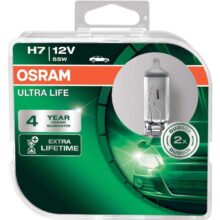 Osram H7 Ultra life pærer (2 stk. pak) 4 års Osram Garanti H7 Autopærer