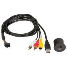 Alpine KCU1A USB/AUX stik med kabel Bilstereo > Monteringsdele