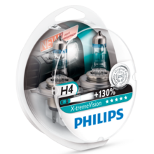 Philips X-treme Vision pærer H4 Philips X-treme Vision pærer H4